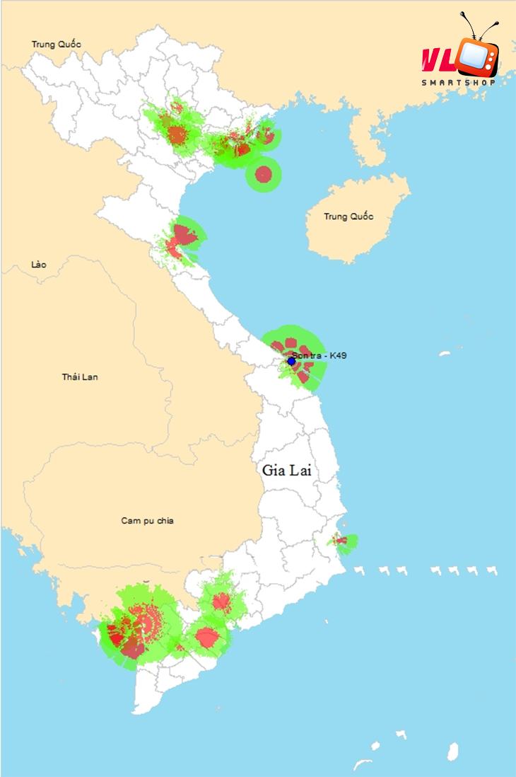 Sóng DVB T2 của nhà đài AVG được phủ sóng ở hầu hết Các tỉnh: Hải Phòng, Hải Dương, Hưng Yên, Bắc Giang, Bắc Ninh, Thái Nguyên, Phú Thọ, Vĩnh Phúc, Hà Nam, Ninh Bình, Nam Định, Thái Bình…