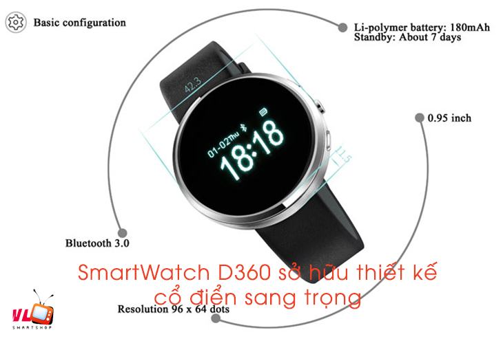Đồng hồ thông minh d360