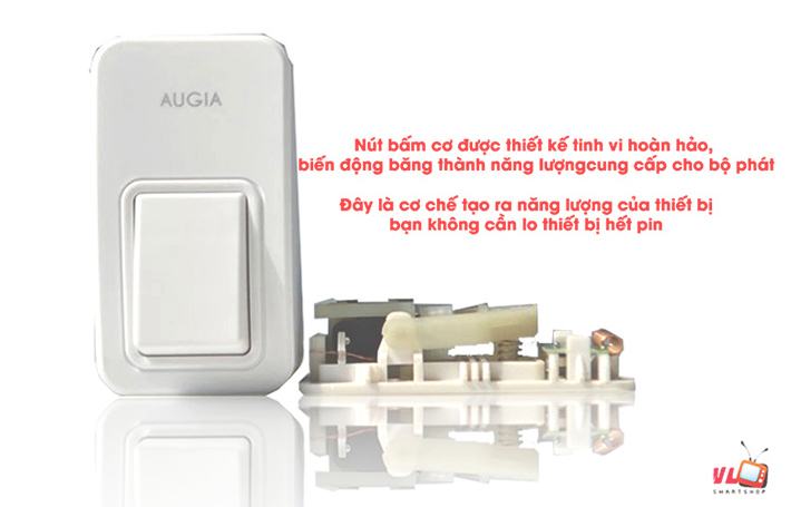 Chuông cửa không dây không dùng pin Augia E1