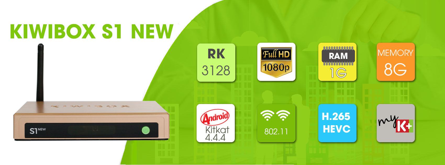 KIWI BOX S1 NEW - BIẾN TV THƯỜNG THÀNH SMART TV - 2