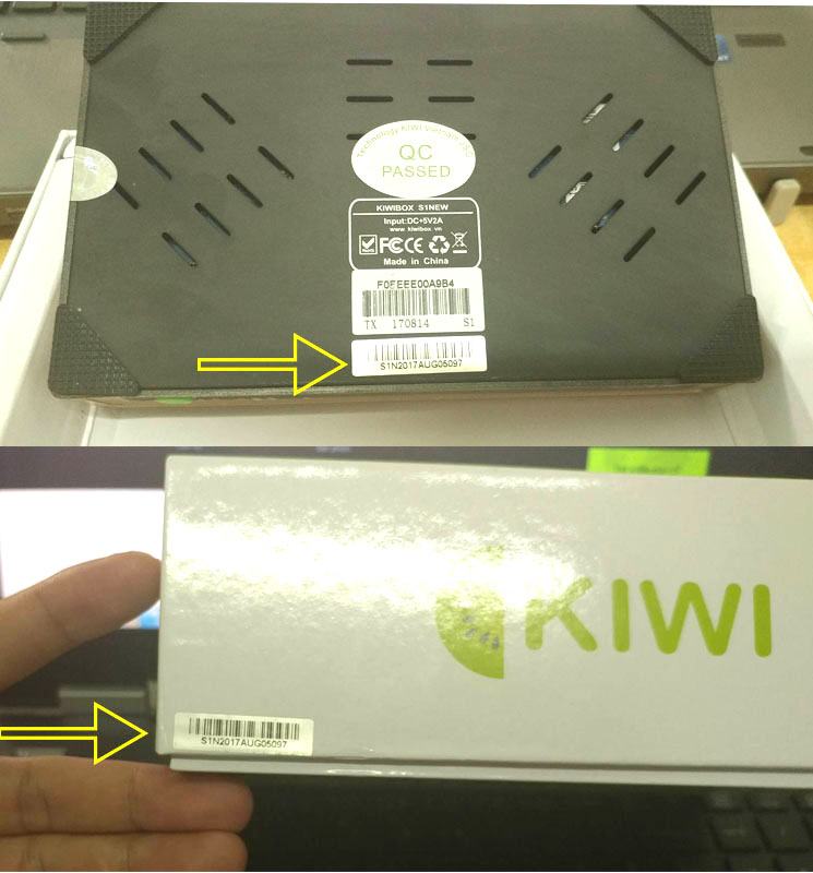 Mã IMEI kiểm tra thông tin bảo hành Kiwibox