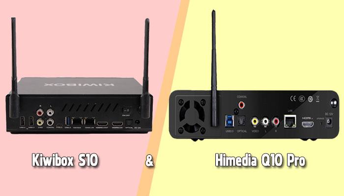 So sánh Kiwibox S10 và Himedia Q10 Pro về cổng kết nối