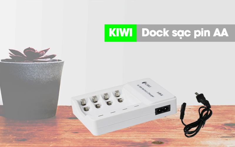 Dock sạc pin Kiwi AA 4 chân